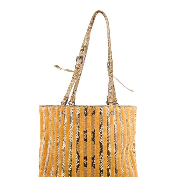 BOTTEGA VENETA Python Tote Velvet Stripes - Picture 4 of 16